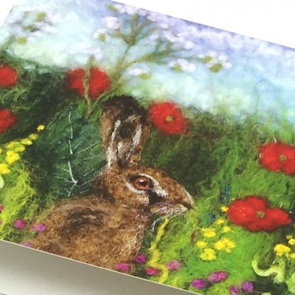 Hiding Hare Greeting Card