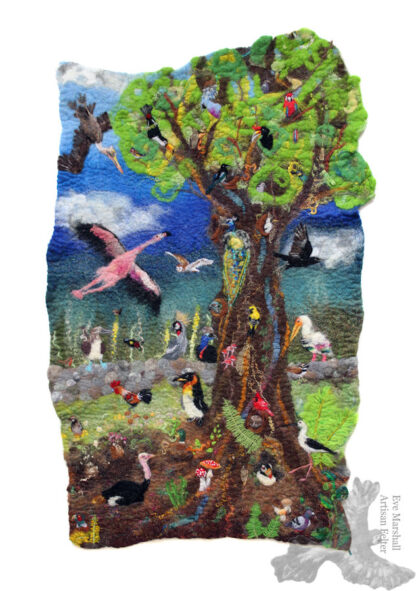 The Odd Bird Tree II Original Artwork