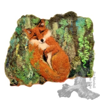 Sleeping Fox Original Art
