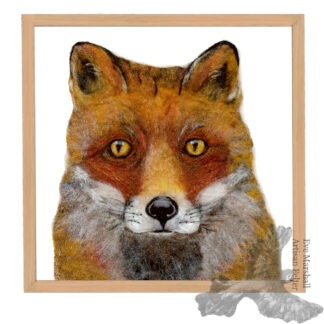 Fox Portrait Framed Original Artwork