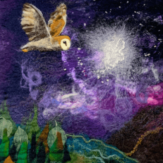 Barnsdale Gardens Midnight Owl Felted Picture