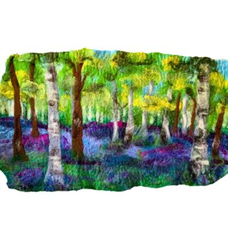 Fulbeck Crafts Centre Felted Bluebell Woods Picture