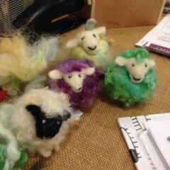 eve marshall felted sheep