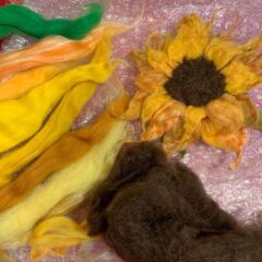 Market Deeping: Wet Felted Sunflower Workshop for Charity