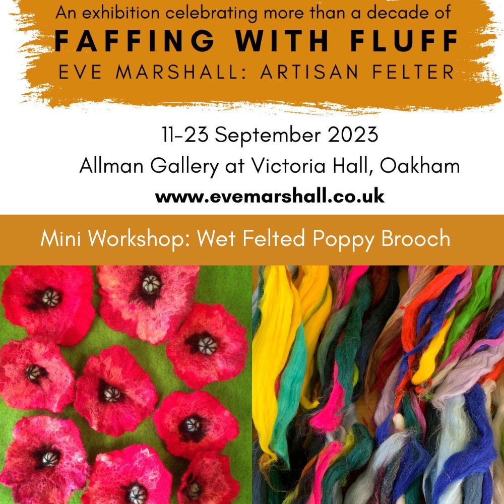 Oakham: Mini Workshop Wet Felted Poppy